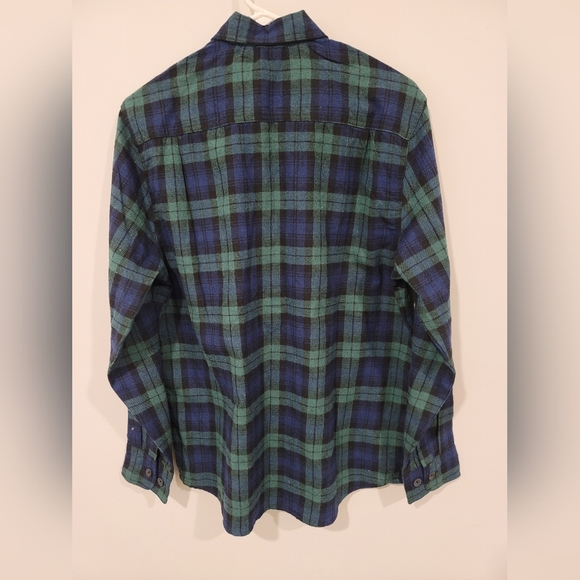 The American Outdoorsman | Navy Blue and Green plaid Men's shirt | Size M | NWOT - Picture 4 of 5